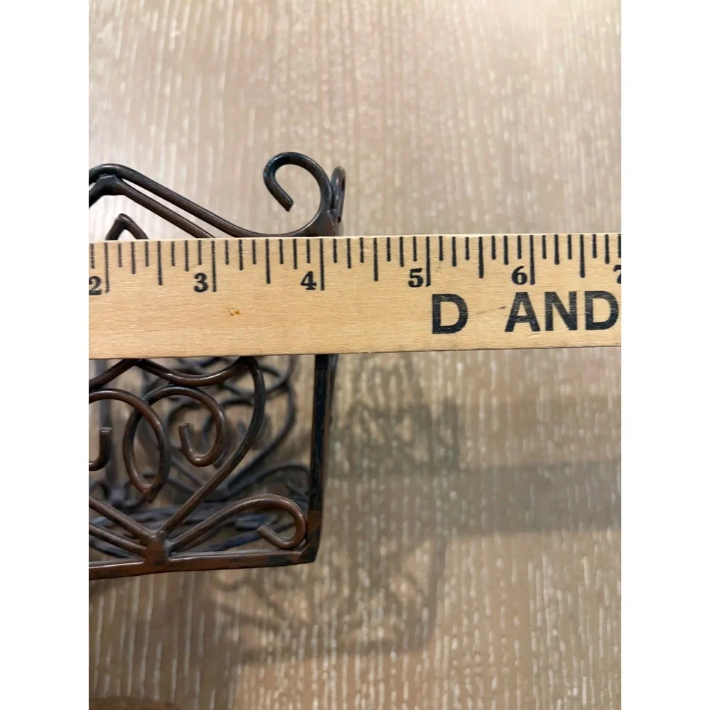 Southern Living at Home Rosedale Bronze Metal Plant Holder Vintage Scrollwork